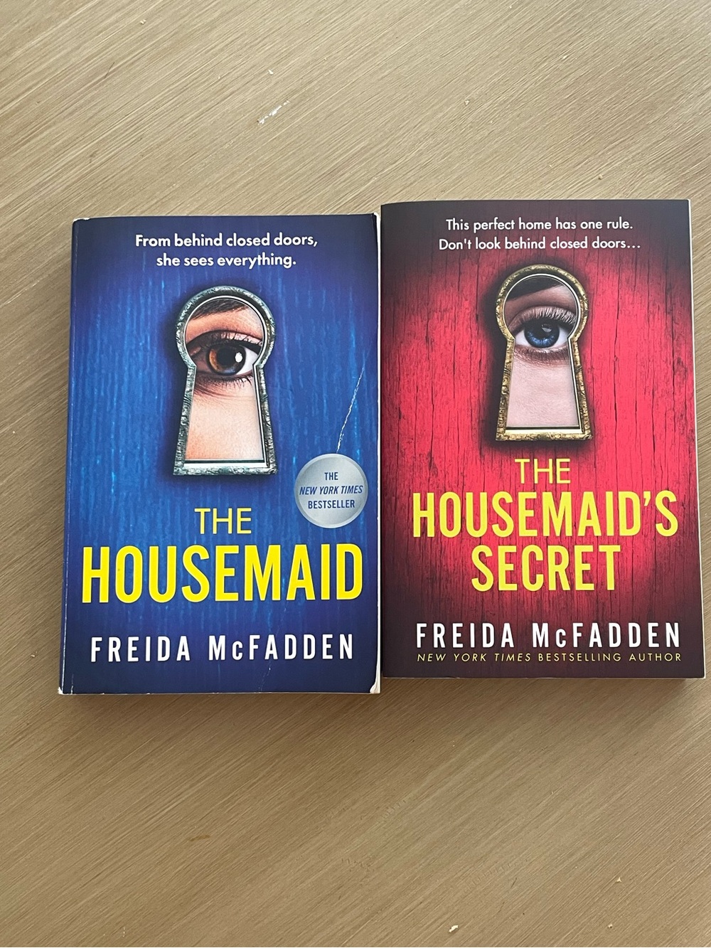 The Housemaid / The Housemaid's Secret by - Blue & Red Paperback Set